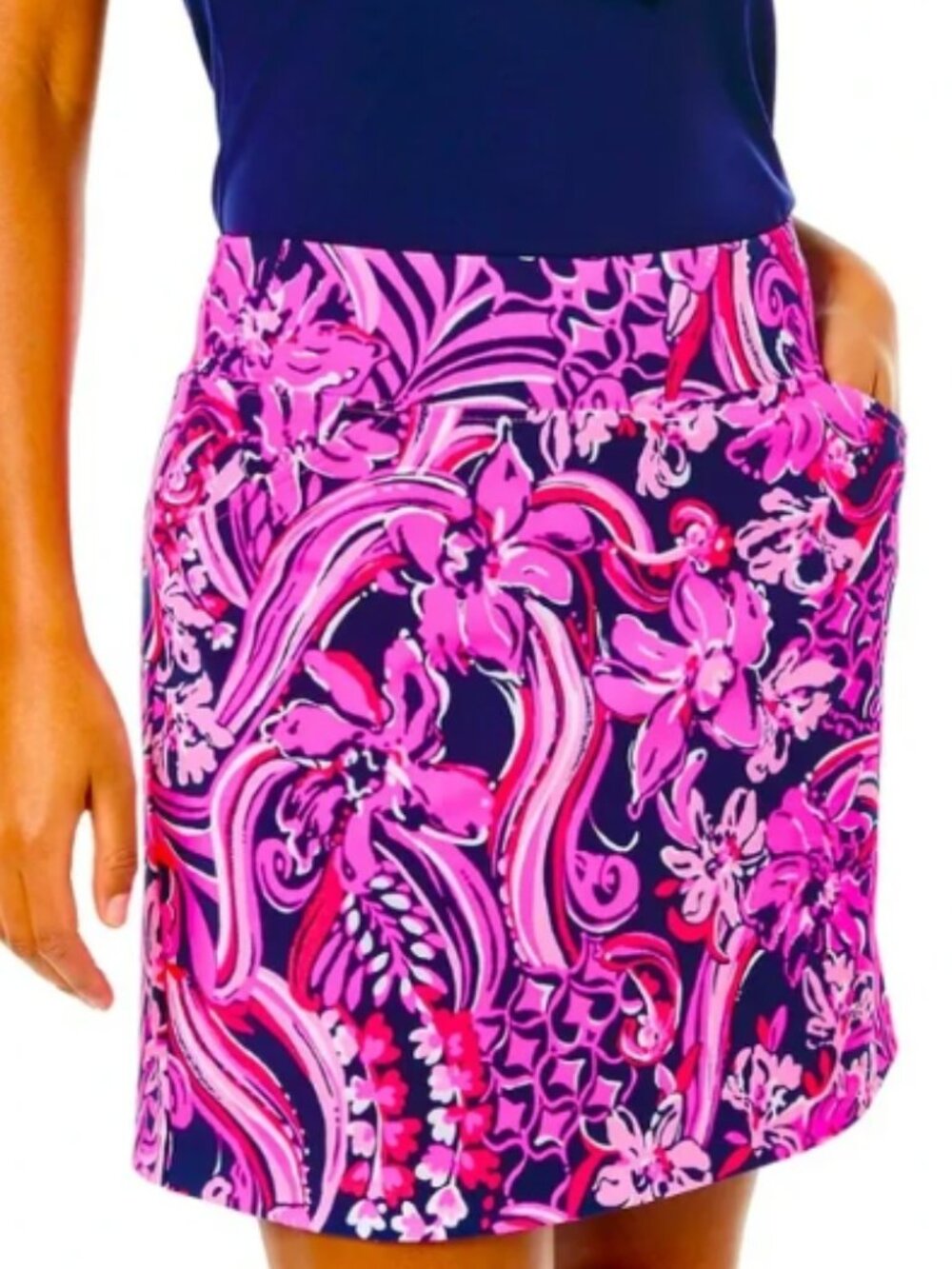 Lilly Pulitzer - Monica UPF 50+ Luxletic Skort Flirty Fins & Feathers - Size 10